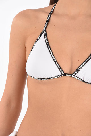 triangle branded tape bikini top