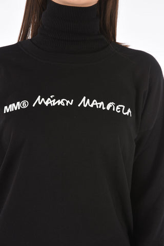 MM6 maglia a collo alto con stampa