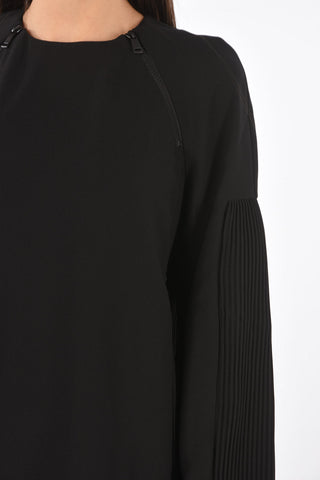 MM1 knee lenght dress with zip details