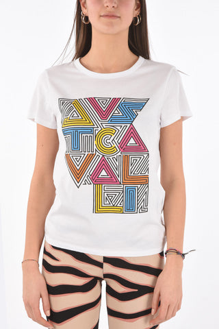 t-shirt girocollo stampata