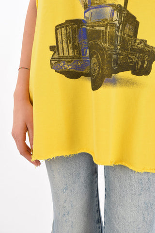 MM0 maxi printed Oversized sweatshirt