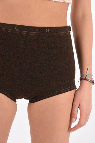 MM0 wool blend high-rise waist culotte