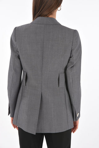 Blazer Doppiopetto in Misto Mohair