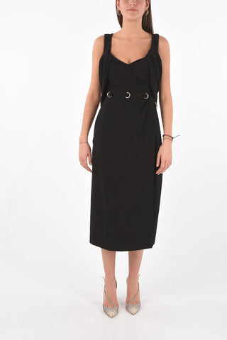 Incorporated Shawl Wrap Dress with Carabiner