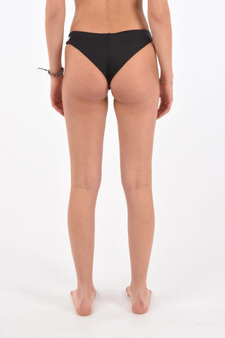 brazilian bikini bottom with zip detail