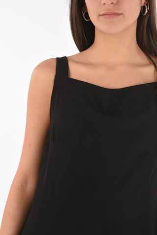 MM0 sleeveless dress with zip closure on the back