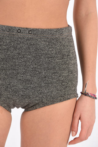 MM0 wool blend high-rise waist culotte