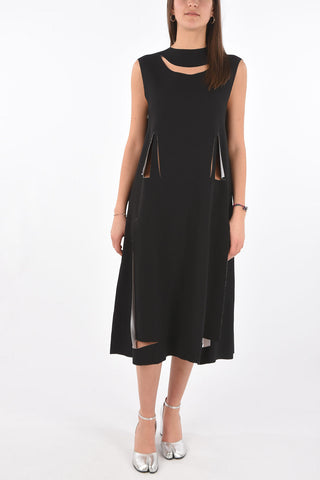 MM0 shift dress with cut out details