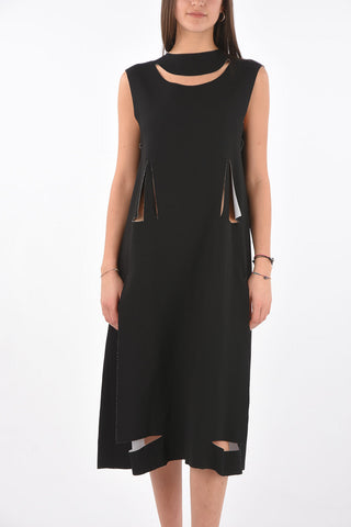 MM0 shift dress with cut out details