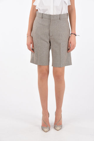 4 Pocket Wool Shorts with Belt Loops