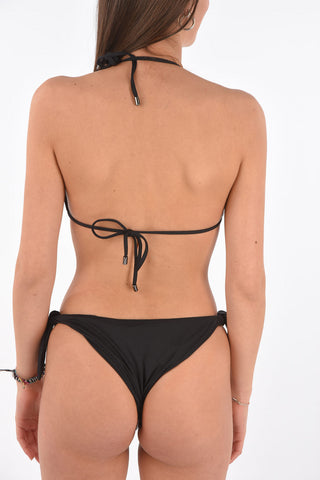 Karl&choupette studded triangle bikini top