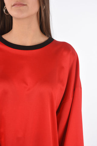 MM0 two-tone pleated dress