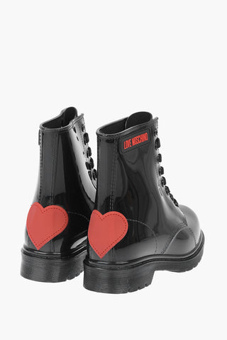 LOVE stivaletti stringati in ecopelle