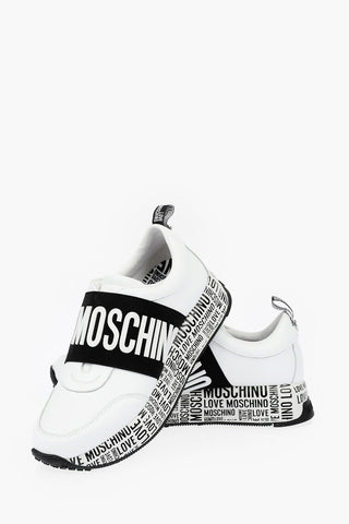 LOVE leather and fabric RUN 40 slip on sneakers