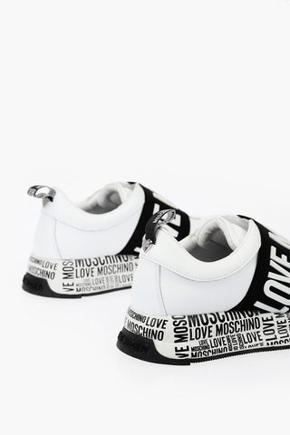 LOVE leather and fabric RUN 40 slip on sneakers