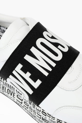 LOVE leather and fabric RUN 40 slip on sneakers