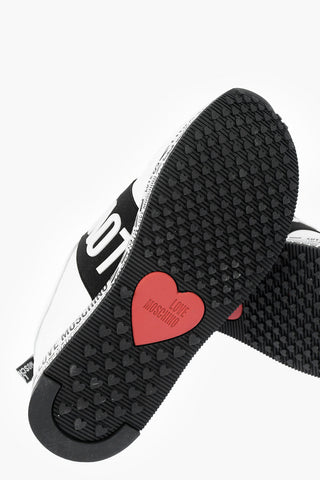 LOVE leather and fabric RUN 40 slip on sneakers