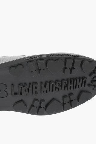 LOVE glistening textured leather combat boots