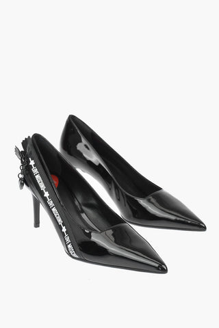 LOVE 7cm faux leather pumps with side zip