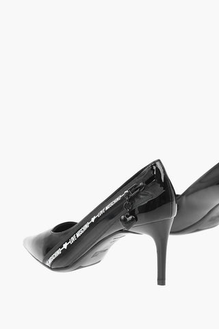 LOVE 7cm faux leather pumps with side zip