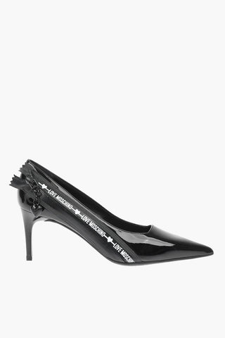 LOVE 7cm faux leather pumps with side zip