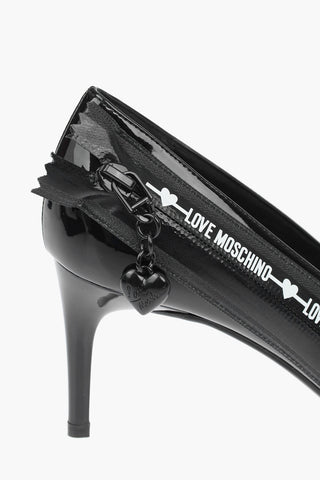 LOVE 7cm faux leather pumps with side zip