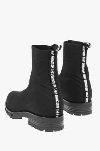 LOVE logoed band Sock boots