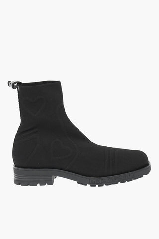 LOVE logoed band Sock boots