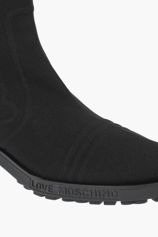LOVE logoed band Sock boots