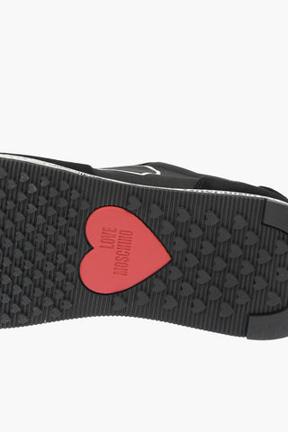 LOVE Suede and Fabric Sneakers with Branded Sole