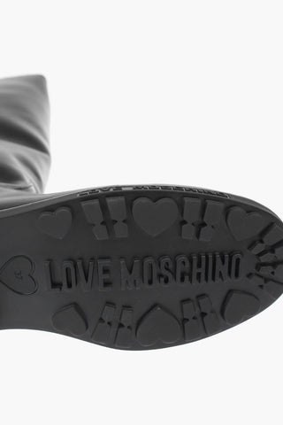 LOVE leather boots with logo Profile