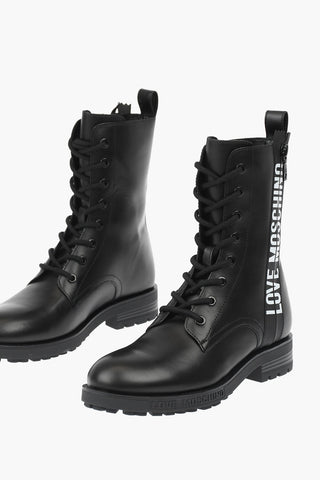 LOVE leather ankle boots with side zip