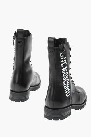LOVE leather ankle boots with side zip