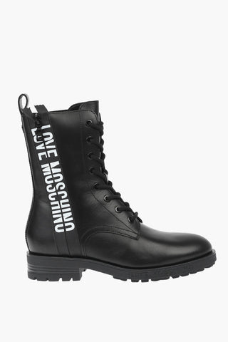 LOVE leather ankle boots with side zip