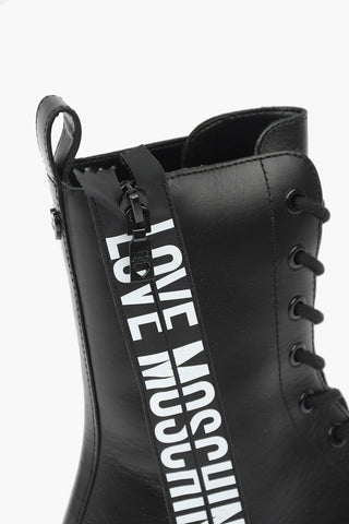 LOVE leather ankle boots with side zip
