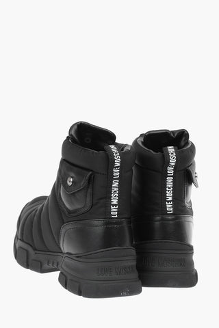 LOVE nylon trekking sock boots with leather details