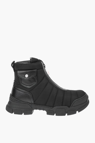 LOVE nylon trekking sock boots with leather details