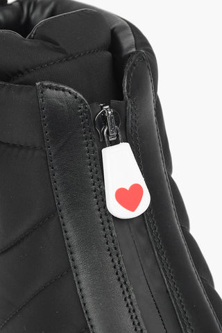 LOVE nylon trekking sock boots with leather details