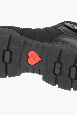 LOVE nylon trekking sock boots with leather details