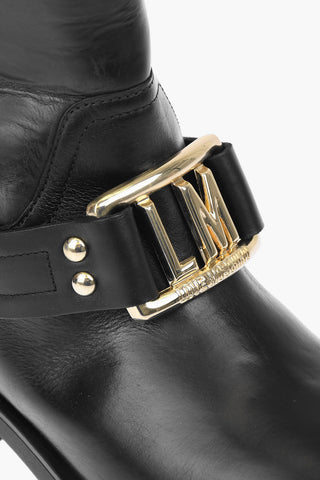 LOVE leather ankle boots with quilted details