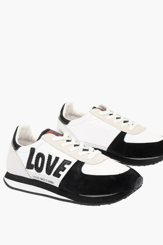 LOVE Suede and Fabric Sneakers
