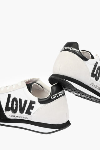LOVE Suede and Fabric Sneakers