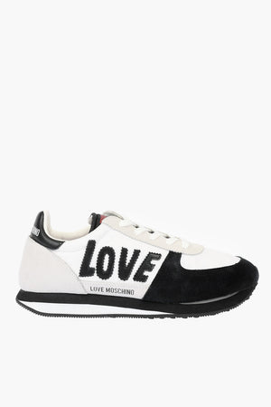 LOVE sneakers in pelle scamosciata e tessuto
