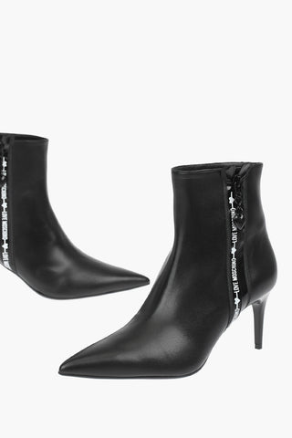 LOVE 8cm leather Point Toe Booties