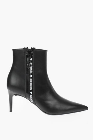 LOVE 8cm leather Point Toe Booties