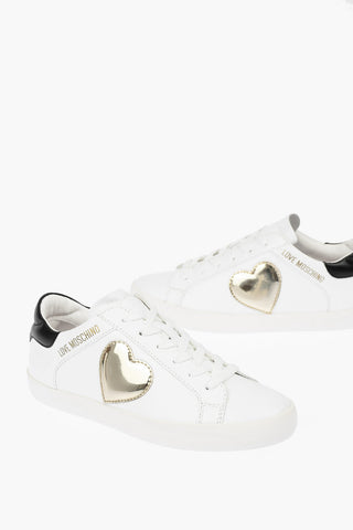 LOVE leather sneakers with side detail