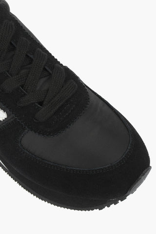 LOVE Sneaker WALK25 mit Logo-Stickerei und Details aus Veloursleder