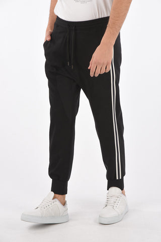 slouch fit piping pants
