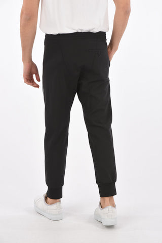 slouch fit piping pants