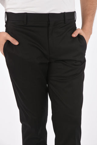 Mid-rise waist slim fit pants